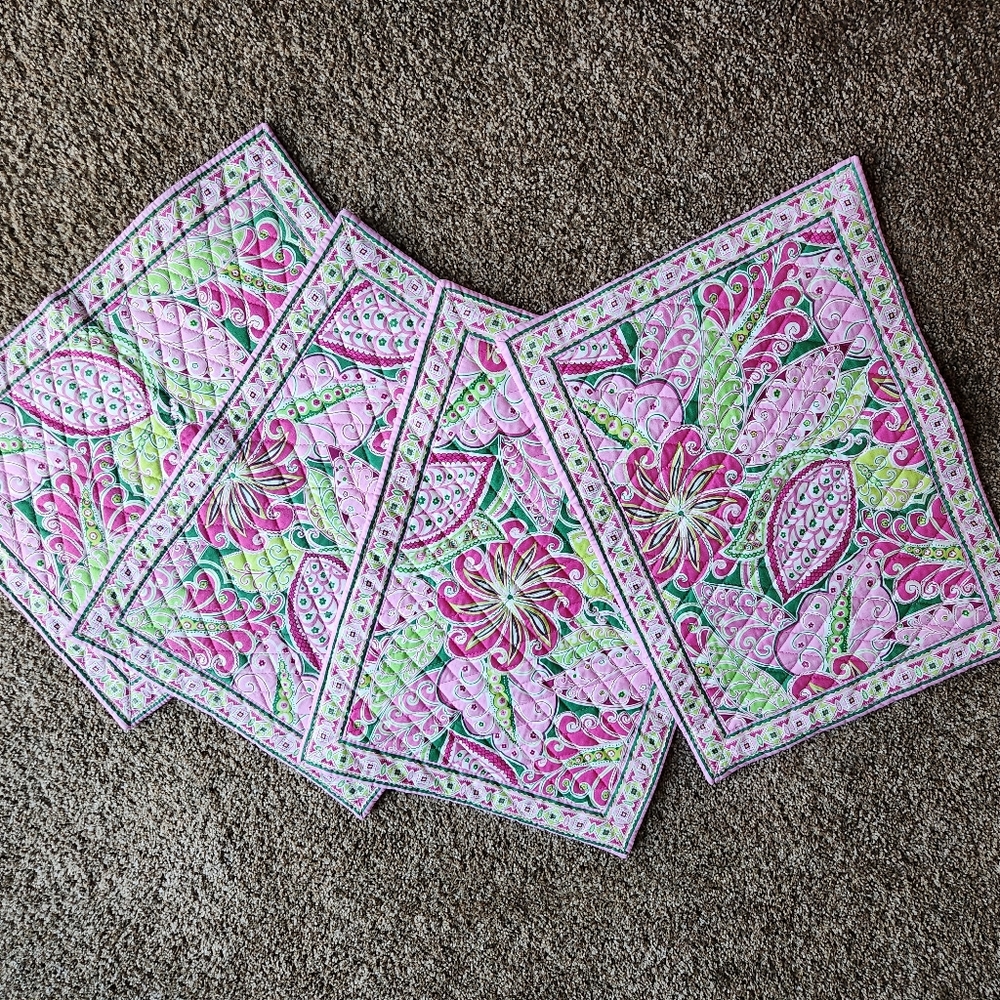 Vera Bradley Table Setting Place Mats Set of 4